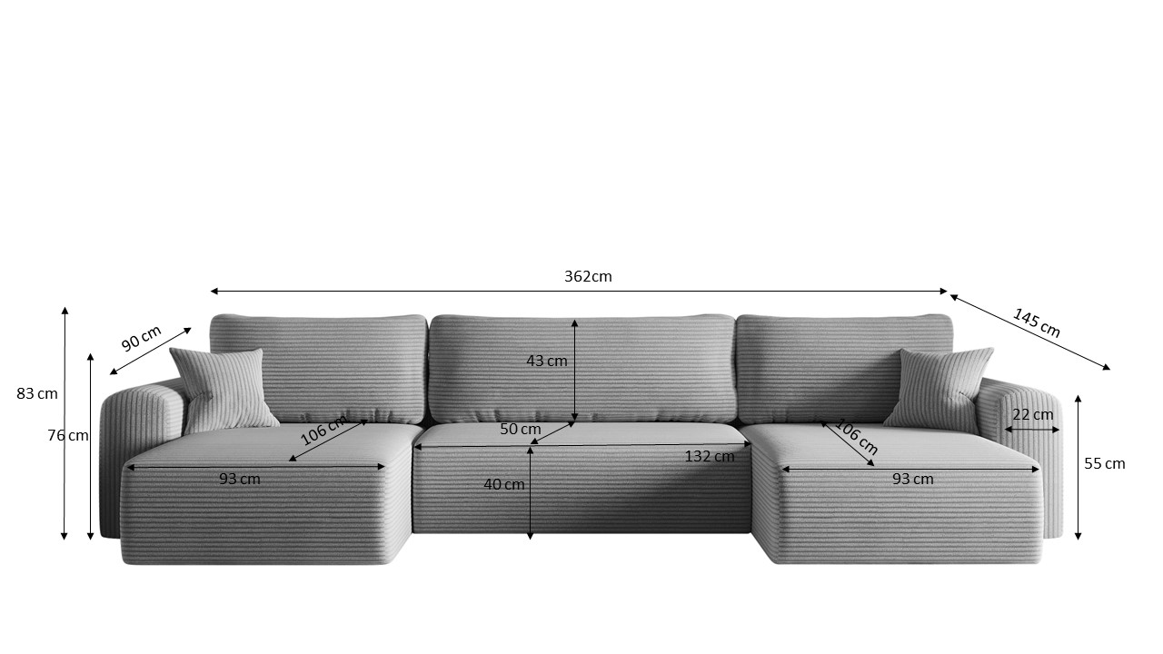 Capri U Ecksofa